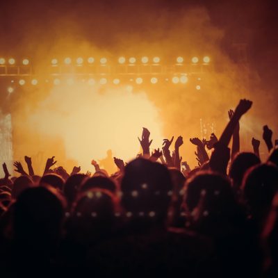 Live Concerts Liverpool | Crowd cheering at a concert in Liverpool city centre.